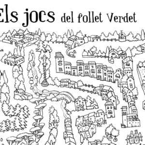 Portada del llibret de passatemps "Els jocs del follet verd"